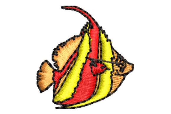 Beautiful Fish Embroidery Design