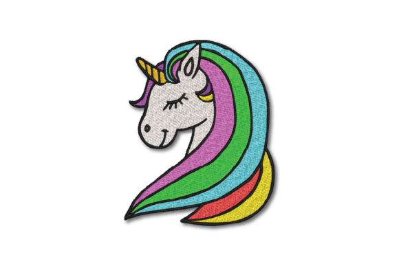 Unicorn Rainbow Head